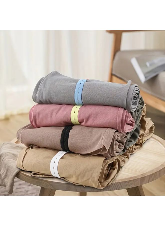 Heavy Duty Elastic Storage Straps 30pcs Adjustable Button Closure Assorted Colors - Image 4